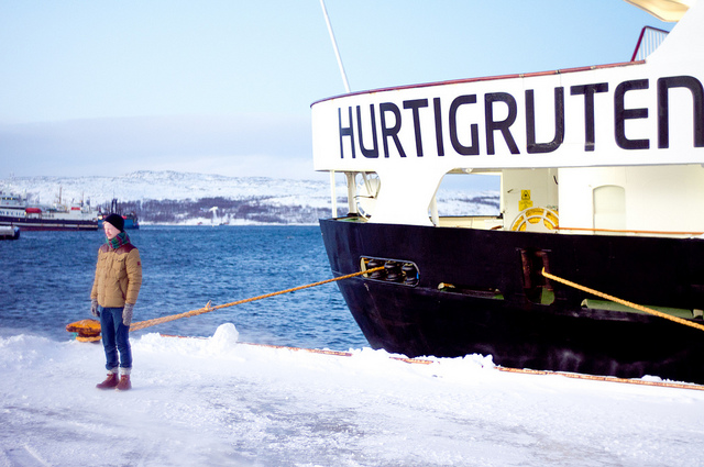 Jørn visiting Hurtigruta